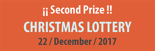 Second Prize Christmas Lottery 2017